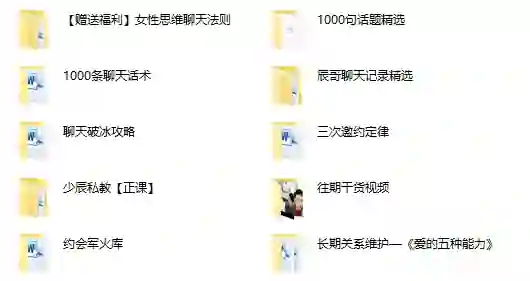 丘比特恋爱少辰私教军团+女性思维聊天实战指南-沉沉情感网