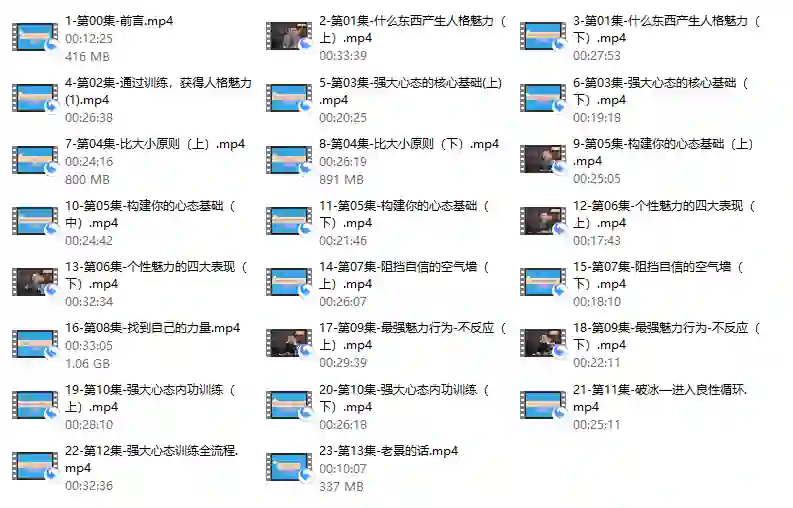 老景《强大心态训练技术-训练篇》实战指南：揭秘高效心态养成法-沉沉情感网