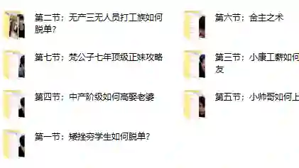图片[1]-梵公子《中国各阶层脱单指南》实战揭秘版-沉沉情感网