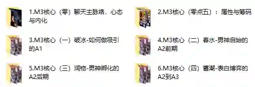 黑猫《谜男M3核心课程》实战指南+独家案例揭秘-沉沉情感网