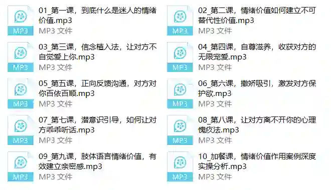 图片[1]-情绪价值提升课V3.0｜实战指南+限时专属揭秘-沉沉情感网