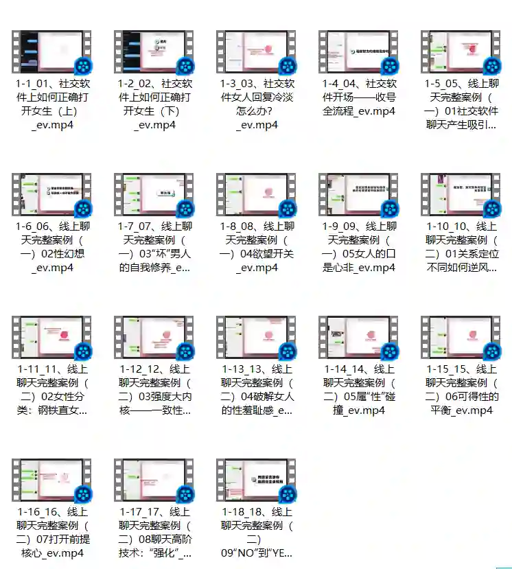 良叔 古医生《社交软件聊天课》-沉沉情感网